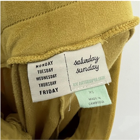 Anthropologie Saturday Sunday Merida Velvet Joggers Size XS - Picture 6 of 6